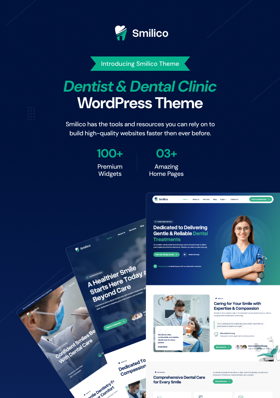 Smilico - Dentist & Dental Clinic WordPress Theme - 3